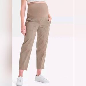 NWT Maternity Utility Barrel Pants in Brown